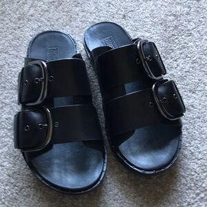 Fitflop Black Buckle Sandals